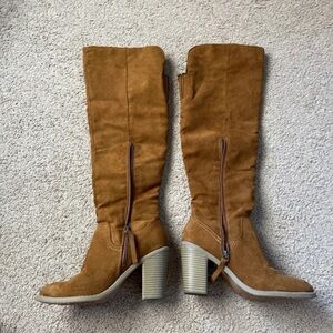 Target Tan Heeled Boots